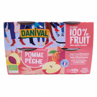 Compote Pomme Pêche Bio 4x100g