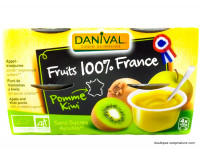 Compote Pomme Kiwi Bio 4x100g