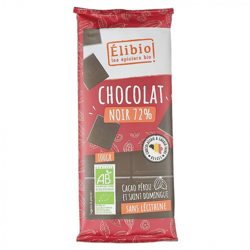 Chocolat Noir 72% Bio 100g