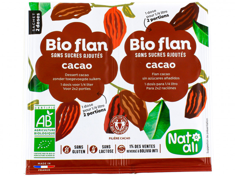 Gélifiant Bio-Flan au Cacao Bio 2x11g