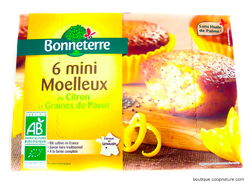 Mini Moelleux Citron Graines de Pavot Bio 200g