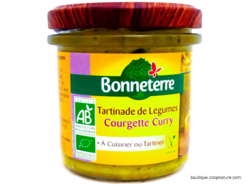 Tartinade de Légumes Courgette Curry Bio 135g