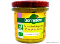 Tartinade de Légumes Courgette Curry Bio 135g