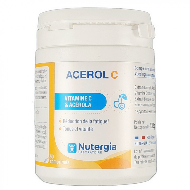 Acerola C Vitamine C et Acérola 60 Comprimés