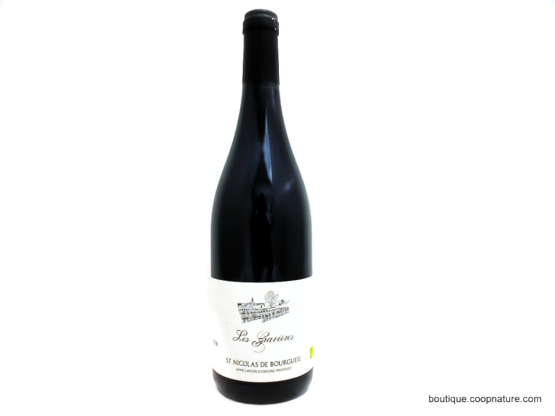 Vin Rouge Les Gravières Bio 75cl