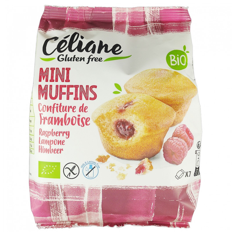 Mini Muffins Confiture de Framboise Sans Gluten Bio 200g