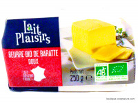 Beurre de Baratte Doux Bio 250g