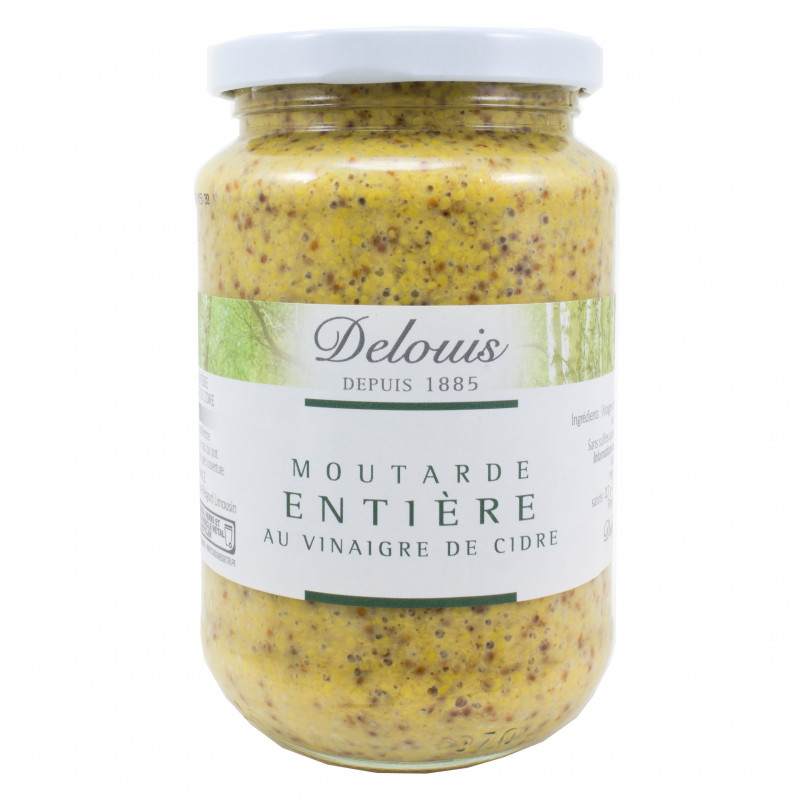 Moutarde Entière au Vinaigre de Cidre Bio 350g