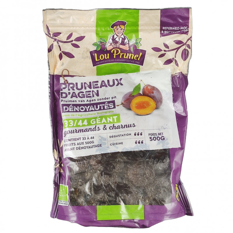 Pruneaux d'Agen 33/44 Géant 500g Bio