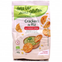 Crackers de Riz au Piment Doux Sans Gluten Bio 40g