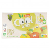 Cool Fruits Pomme Poire Bio 12x90g