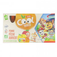 Cool Fruits Pomme Pêche Abricot Bio 12x90g