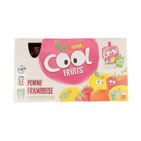 Cool Fruits Pomme Framboise 12x90g Bio