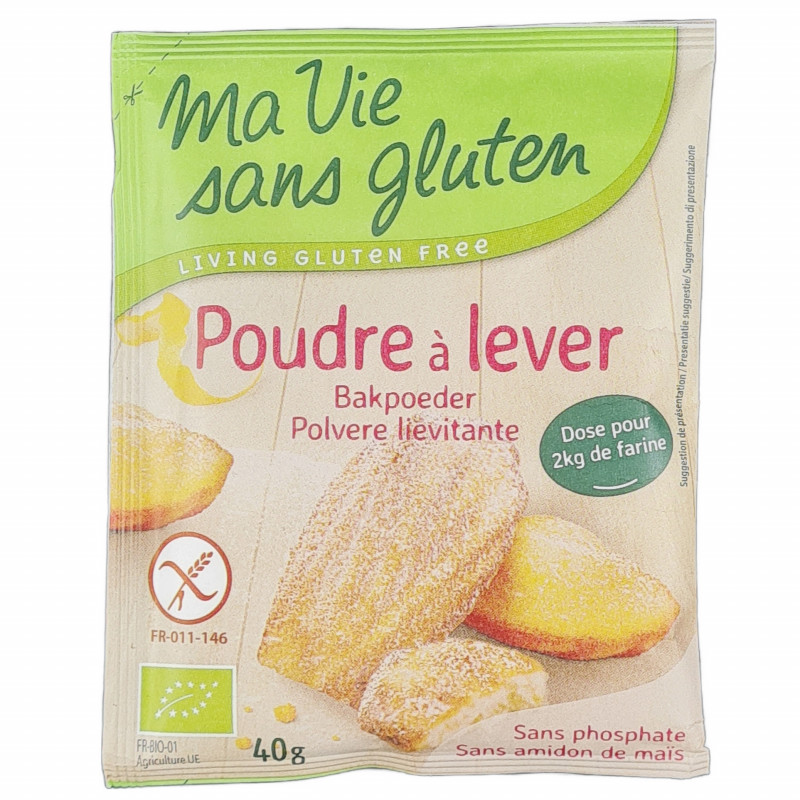 Poudre à Lever Sans Gluten Bio 4 Sachets de 10g