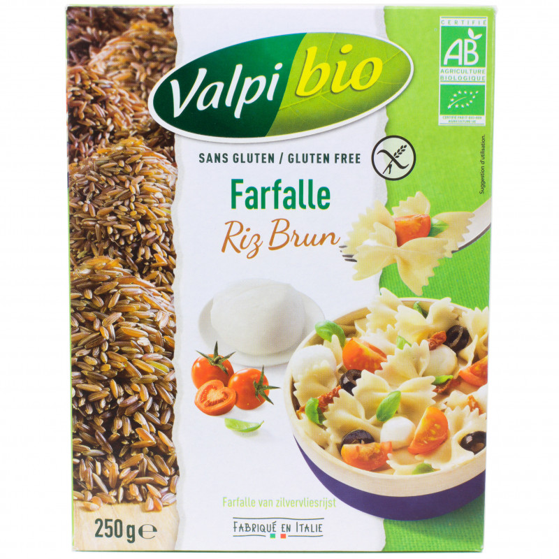 Farfalle Riz Brun Sans Gluten Bio 250g