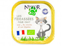 Nourriture chat Les fricassées Volaille Légumes Bio 100g