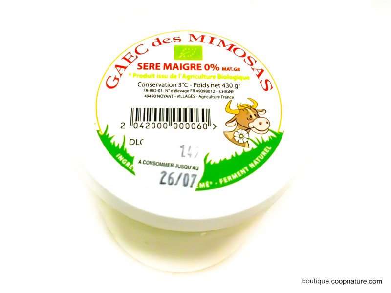 Séré Maigre 0% Bio 430g