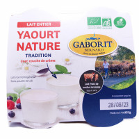 Yaourts Nature au Lait Entier Bio 4x125g