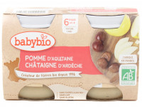 Pots Bébé Pomme Châtaigne Bio 2x130g