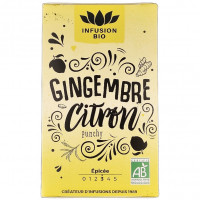 Infusion Gingembre Citron Bio 16 Sachets