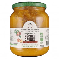 Compote de Pêche Jaunes Bio 725g Bio