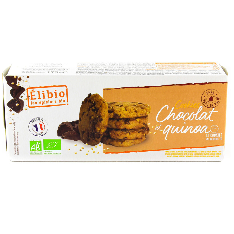Biscuit Cookies Chocolat et Quinoa Bio 175g