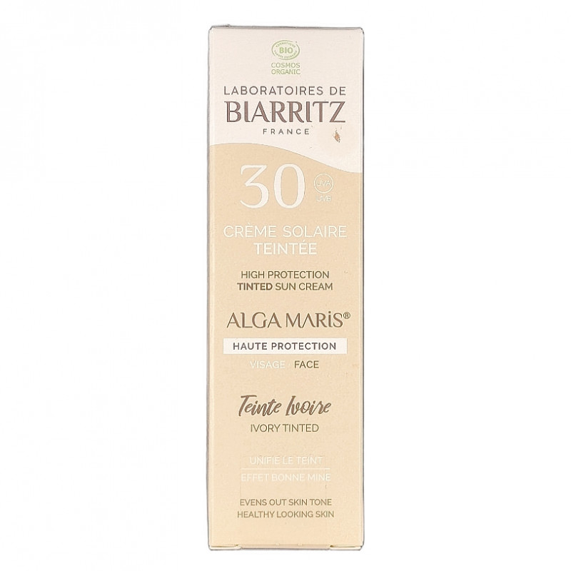 Crème Solaire Teintée Visage SPF30 Ivoire 50ml