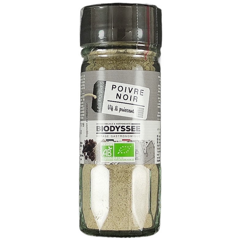 Poivre Noir moulu 40g Bio