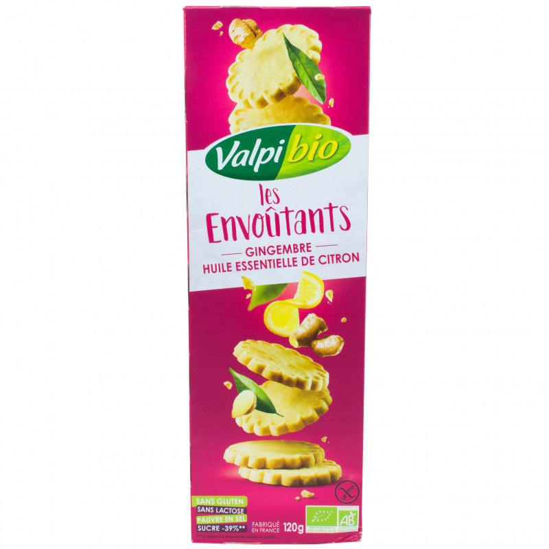 Biscuits Citron Gingembre Sans Gluten Bio 120g