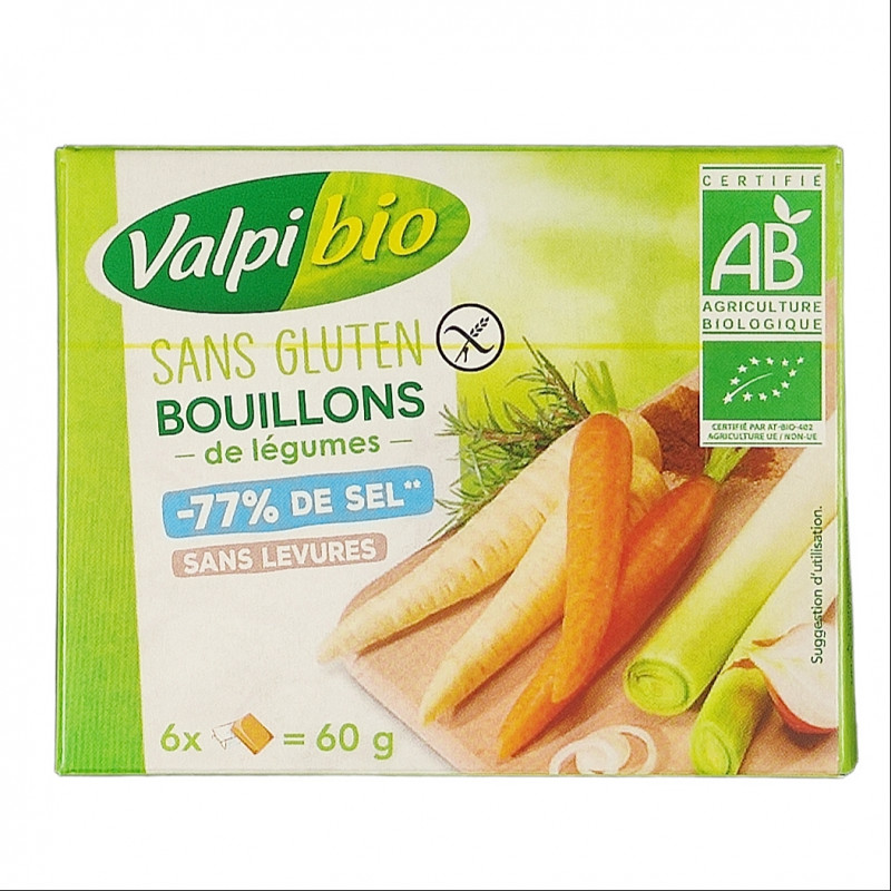 Bouillon de Légumes Sans Gluten 60g Bio