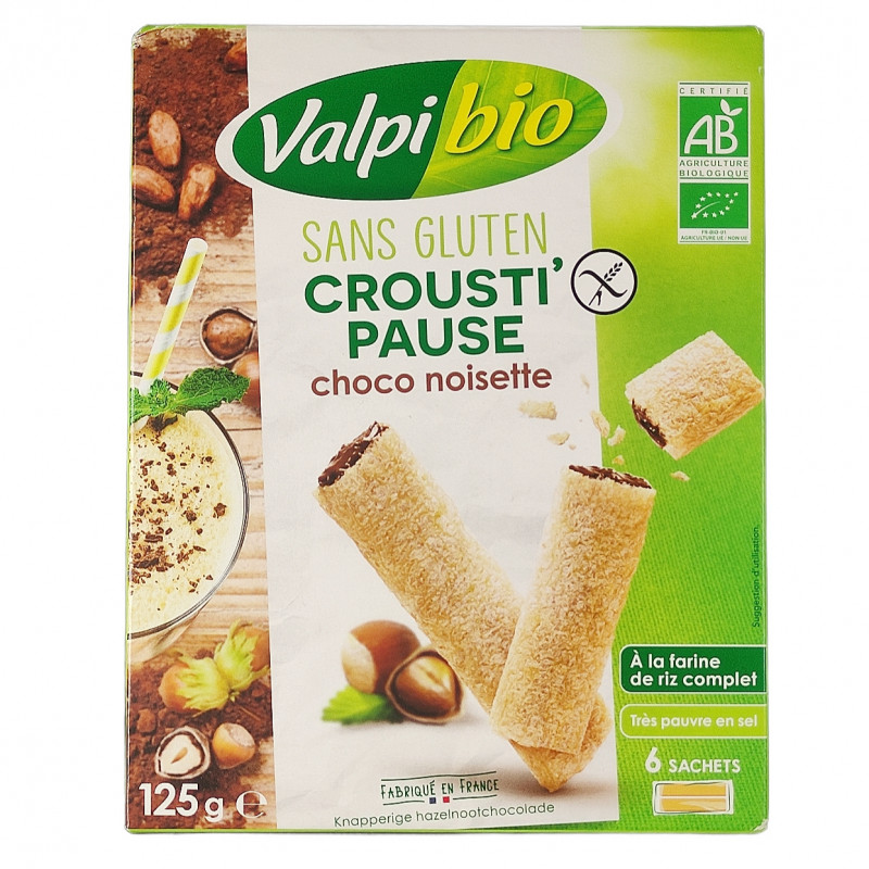 Crousti' Pause Choco Noisette Sans Gluten Bio 125g