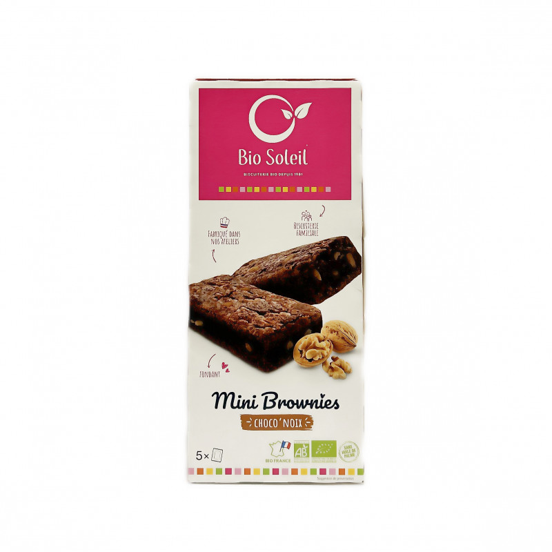 Mini Brownie Choco Noix Bio 160g