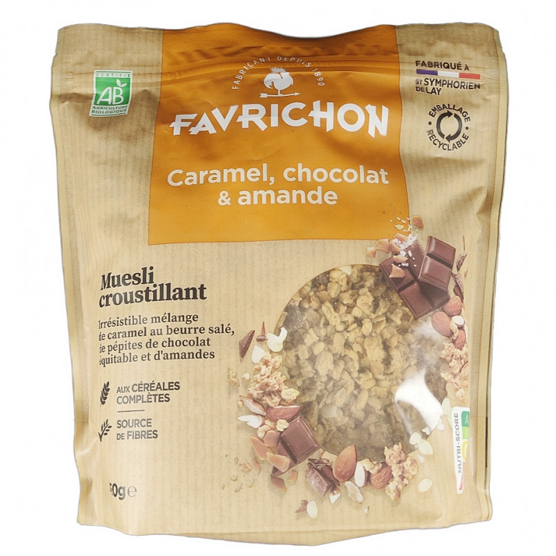 Müesli Croustillant Caramel Chocolat Amande 450g Bio