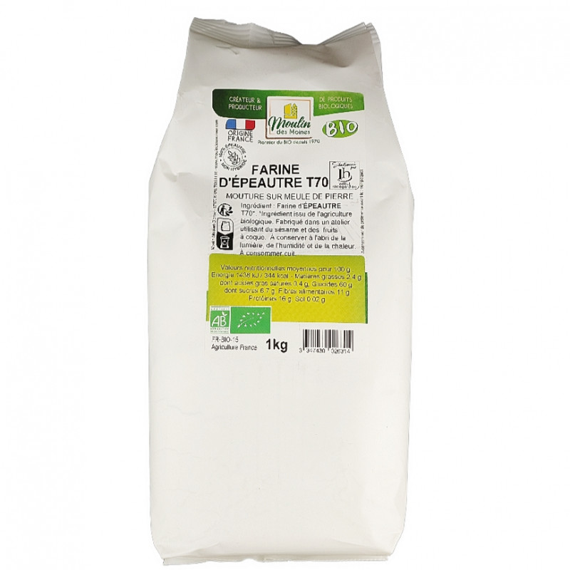 Farine d'Epeautre T70 1kg Bio