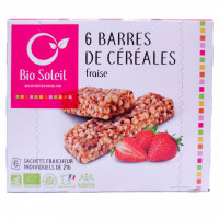 Barres De Céréales À La Fraise Bio 125g