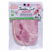 Jambon Cuit Supérieur Sans Nitrite Bio 4 Tranches