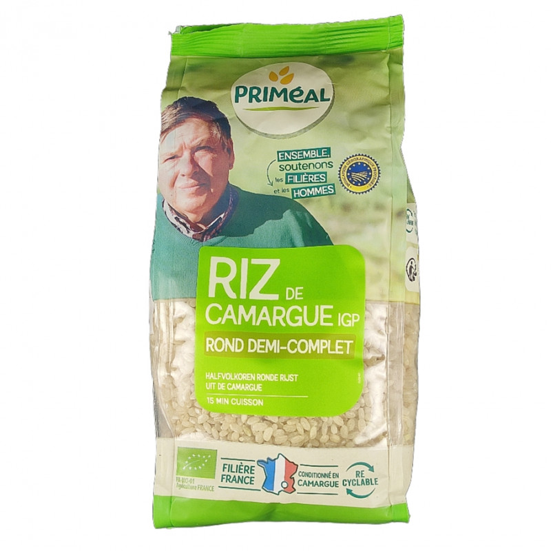 Riz de Camargue Rond Demi-Complet Bio 500g
