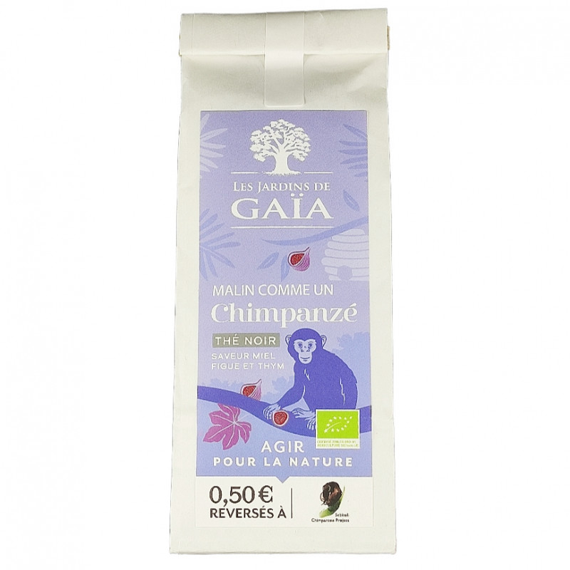 Thé Noir Malin Comme un Chimpanzé 100g Bio