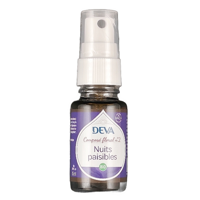 Composé Floral n°2 Nuits paisibles Spray Bio15ml