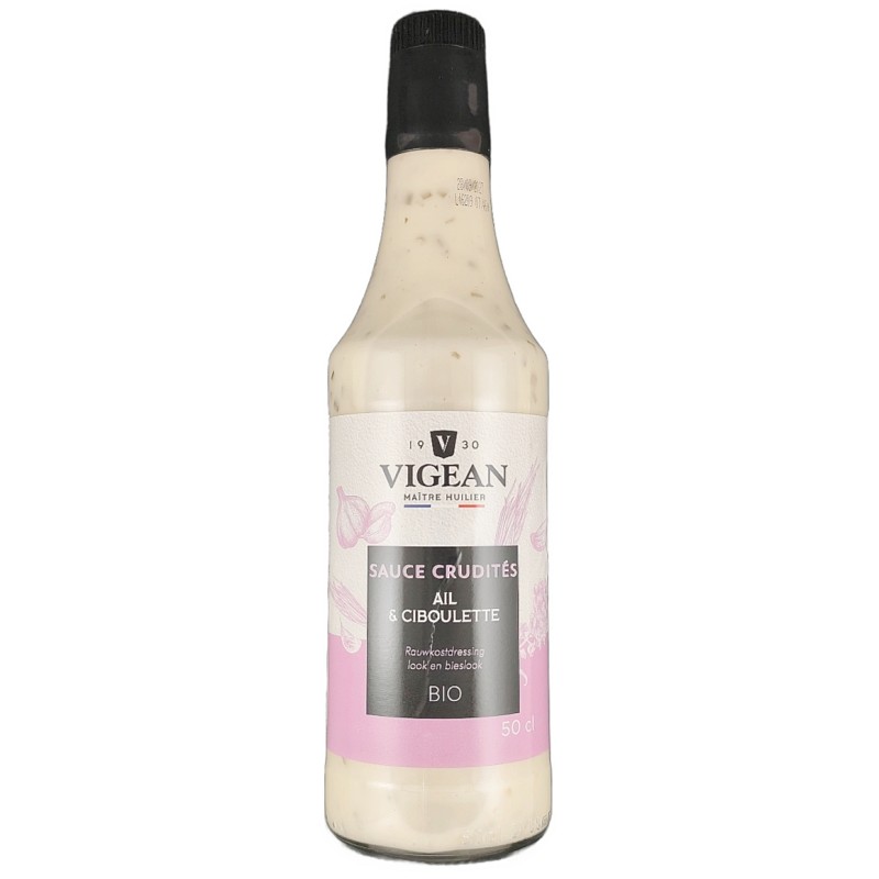 Sauce Crudité Ail et Ciboulette 50cl Bio