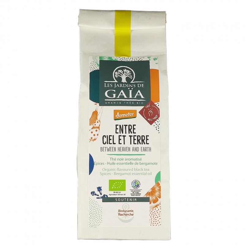 Thé Noir Aromatisé Entre Ciel et Terre 100g Bio