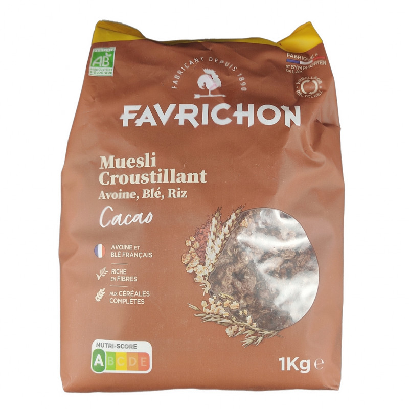 Muesli Croustillant Cacao 1kg Bio