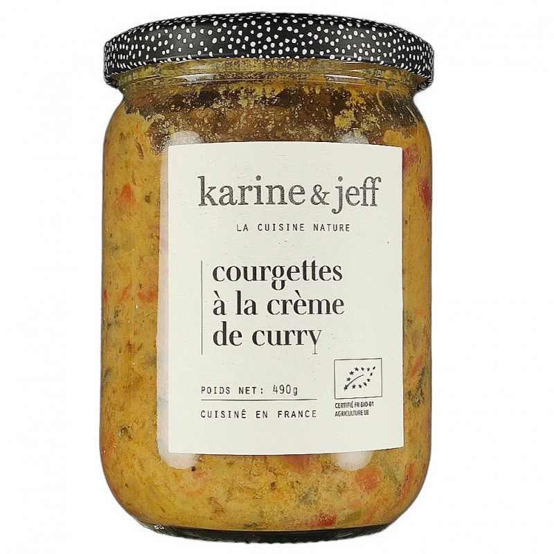 Courgettes à la Crème de Curry 440g Bio