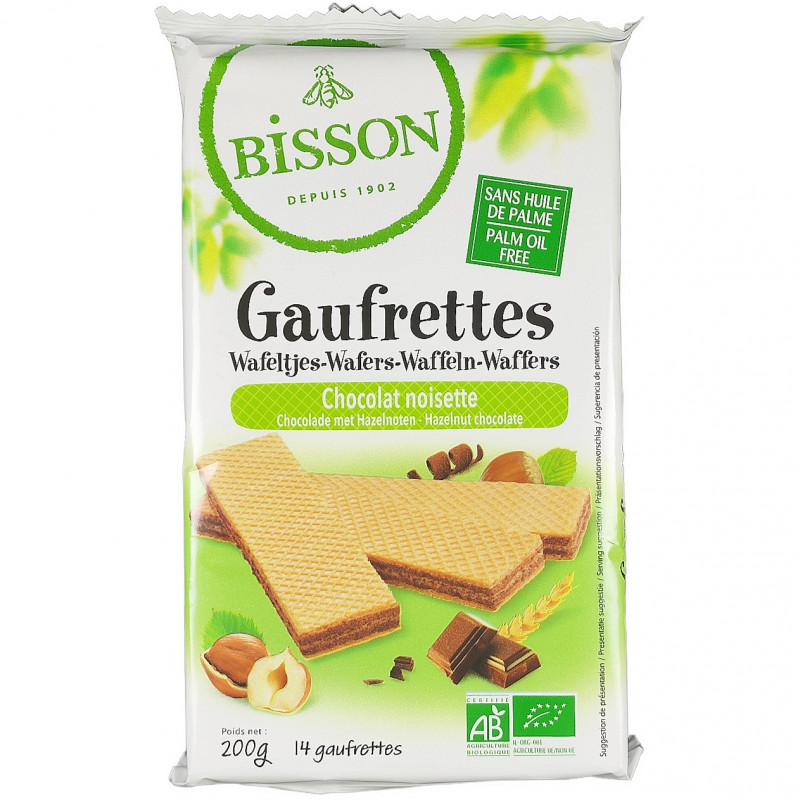 Gaufrettes au Chocolat Noisette 200g Bio