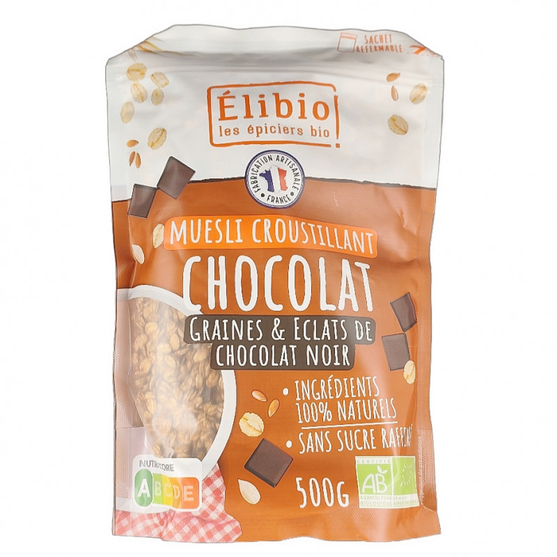 Muesli Croustillant Chocolat 500g Bio
