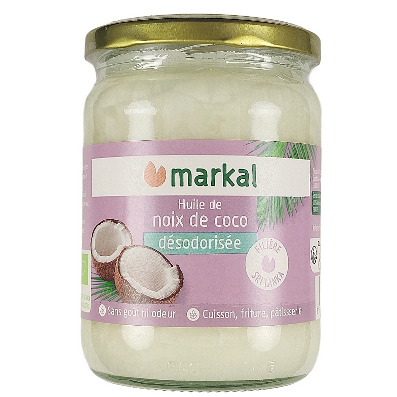 Huile de Noix de Coco Désodorisée Bio 500ml
