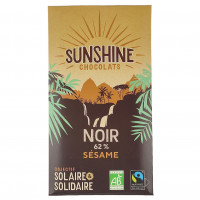 Tablette de Chocolat Noir Sésame 62% 100g Bio