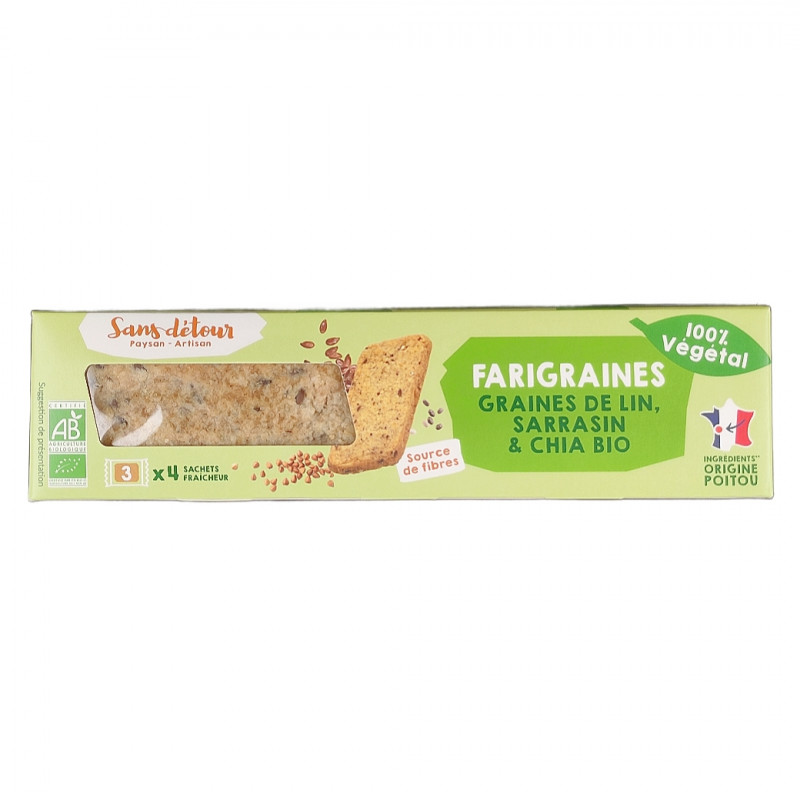 Biscuits Noix Miel Châtaigne 185g Bio