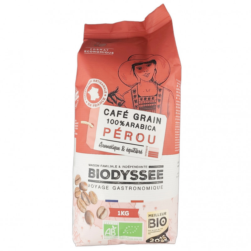 Café Grain 100% Pérou 1kg Bio