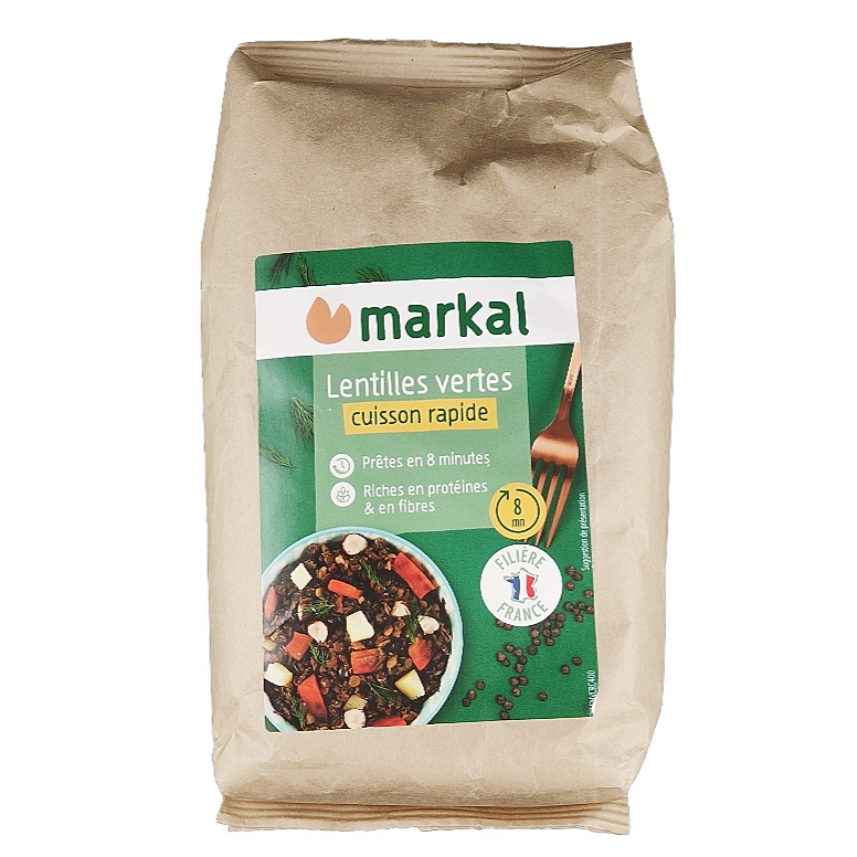 Lentilles Vertes Cuisson Rapide 400g Bio